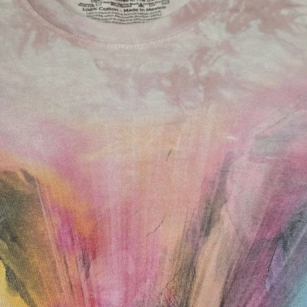 The Mountain Unisex Healing Rose Carol Cavalaris Graphic T-Shirt Pink Tie Dye XL